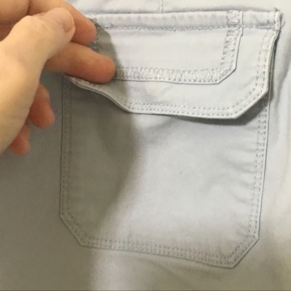 Gloria Vanderbilt Lace-up Bermuda’s Size 6 Petite Light Blue/Grey - Picture 8 of 10